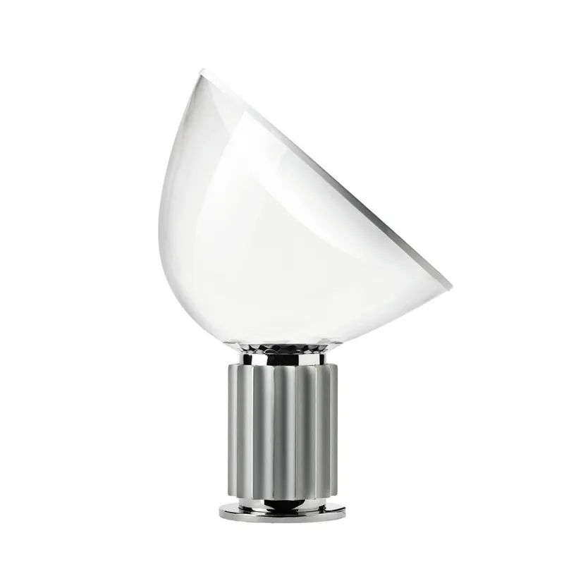 Ihned K Objednání Flos Taccia LED, designová lampa se stmívačem, 28W LED 2700K, PMMA/anodizovaná stříbrná, výška 64,5cm
