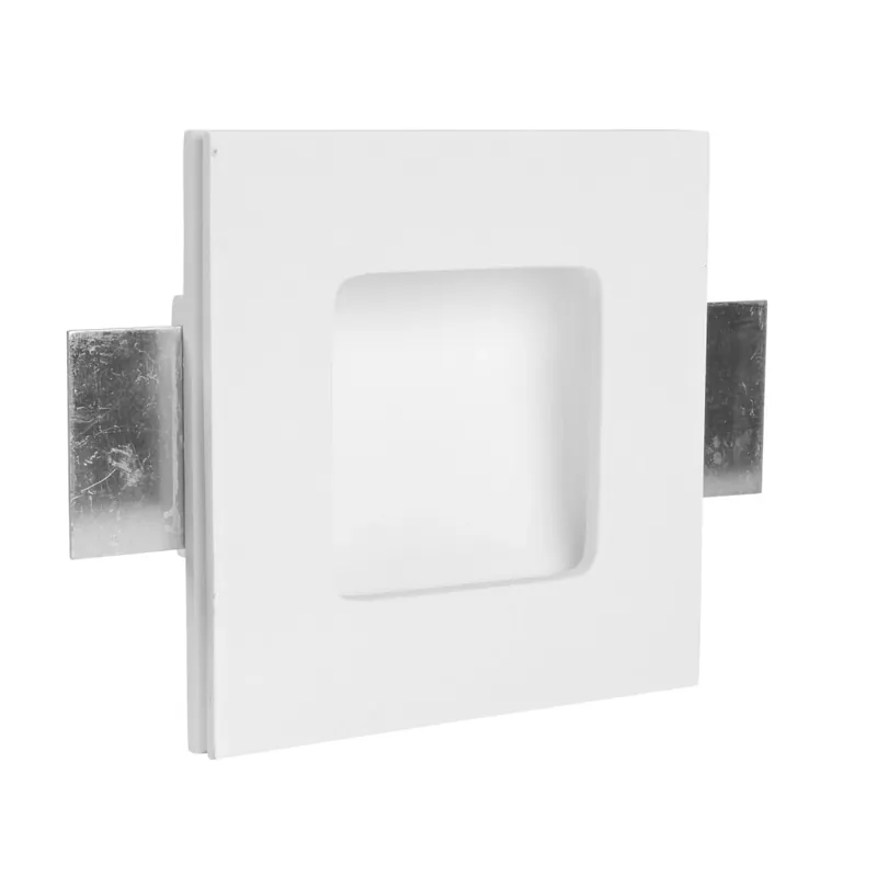 Linea Light Gypsum_WRQ, sádrové svítidlo do stěny, 1W LED 3000K, 8,6x8,6cm Ihned K Objednání
