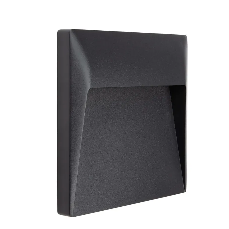 Oblíbený Linea Light Envelope_W Wall-Recessed, antracitové nástěnné svítidlo, 7W LED 3000K, 17x16,8cm, IP65