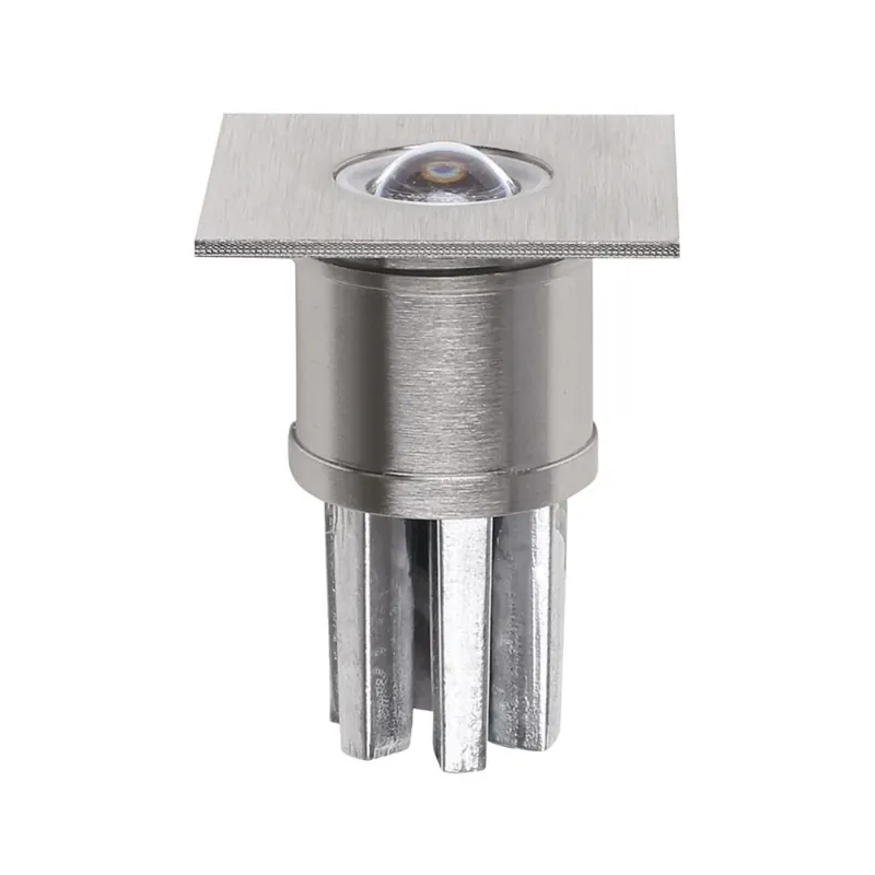 iLed Nitum_Q, zápustné svítidlo, 2W LED 3000K, úhel svícení 30°, matný nikl, 4x4cm, IP44 Novinka