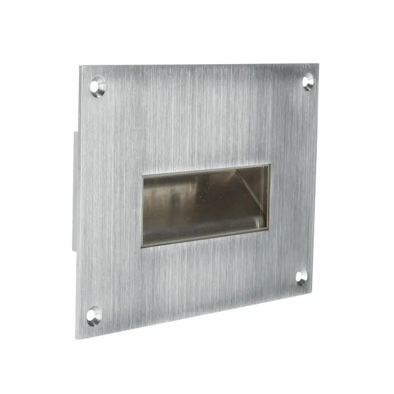 Rychlé Dodání Linea Light Chim, exteriérové zapuštěné svítidlo do zdi, 2x2W LED 3000K, 15,8x11,3cm, nerez, IP66