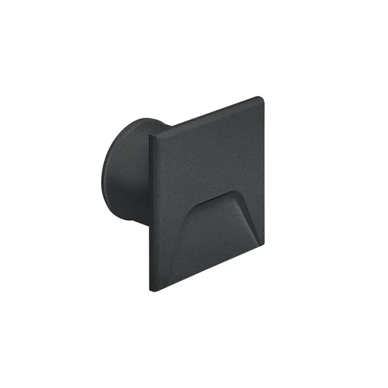 Poslední Šance LineaLight Envelope_1, černo-šedé zápustné svítidlo do stěny, 1W LED 2200K, 4x4cm, IP66