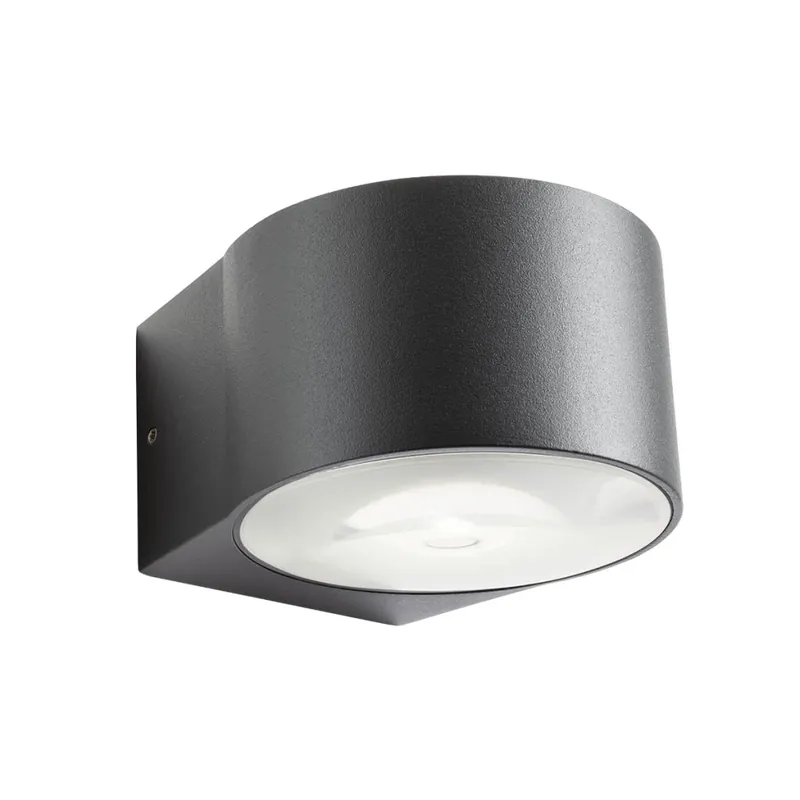 Redo Log, antracitové venkovní nástěnné svítidlo COB LED 2x6W 3000K, se svícením nahoru/dolů, IP65 Akční Nabídka