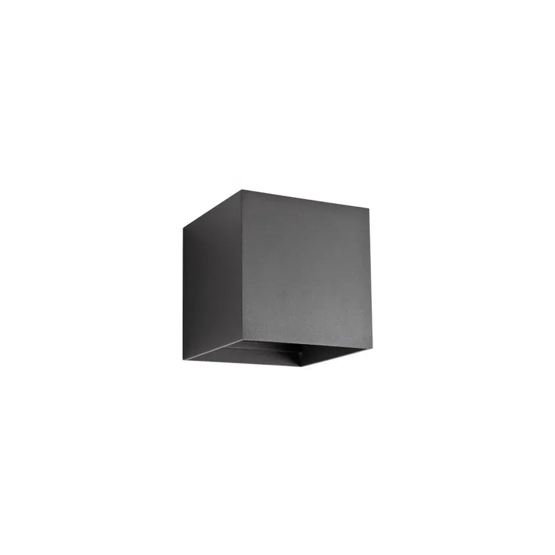 Redo Vary, antracitové venkovní svítidlo s nastavitelným úhlem svícení LED 2x6W 4000K, 10x10cm Top Prodej