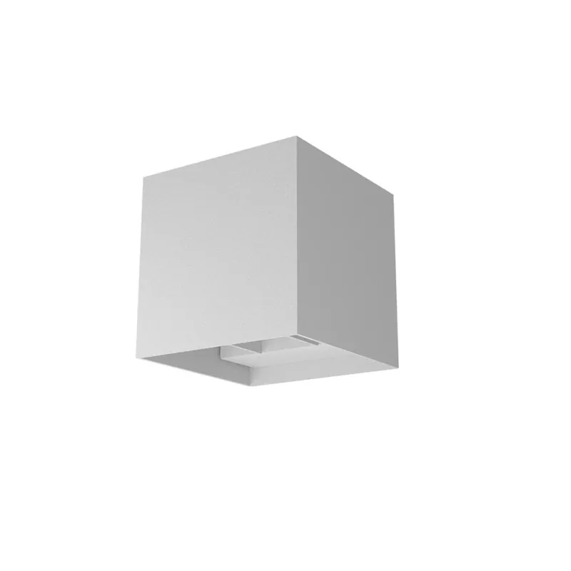 Redo Vary, bílé venkovní svítidlo s nastavitelným úhlem svícení LED 2x10W 4000K, 12x12cm Tovární Cena