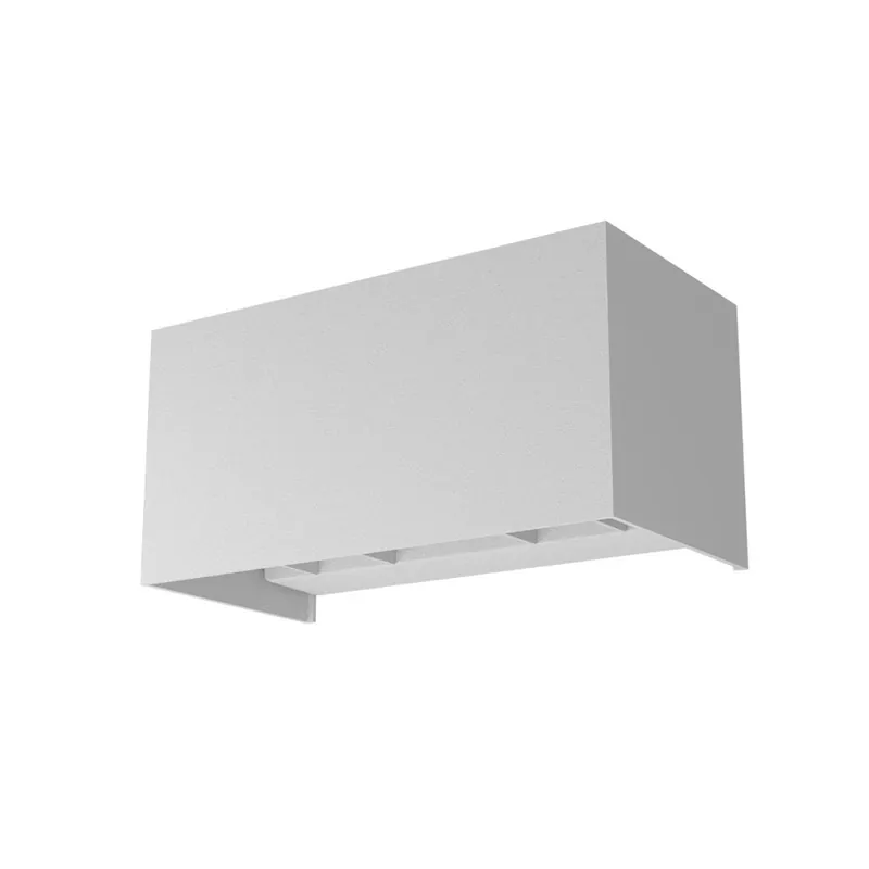 Redo Vary, bílé venkovní svítidlo s nastavitelným úhlem svícení LED 4x5W 4000K, 20x10cm Akční Cena