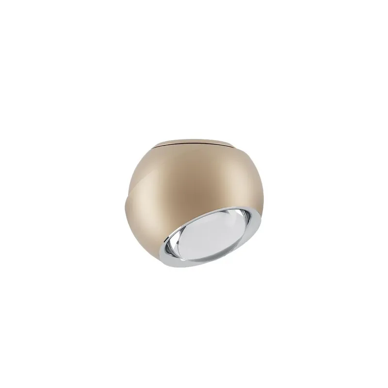 Pouze Dnes Lodes Spider, champagne stropní svítidlo se směrováním světla, 10W LED 3000K stmívatelné, prům. 12cm
