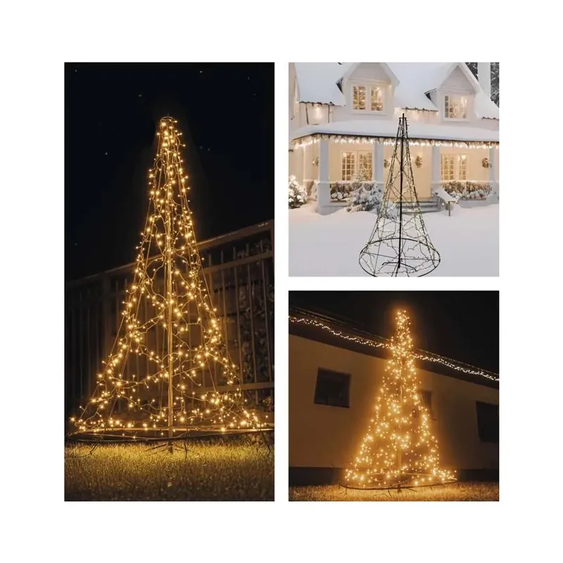 Akční Cena Vánoční LED stromek, 180 cm, 7W venkovní i vnitřní, teplá bílá