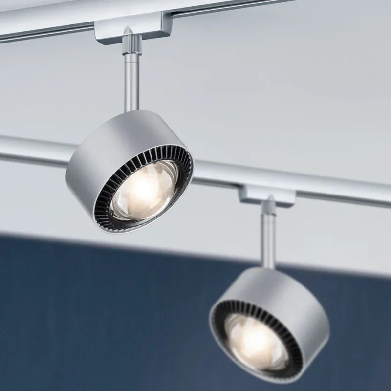 Must-Have Paulmann Aldan, spot pro Urail systém, 9W LED 4000K stmívatelné, matný chrom, výška 17cm
