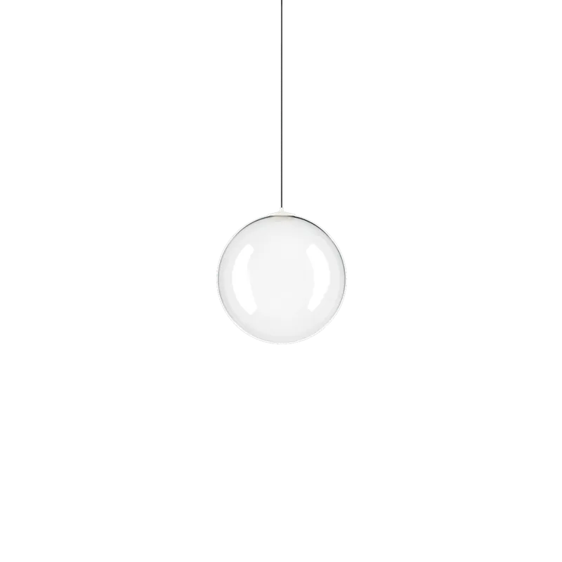 Lodes Random Solo 14, závěs z čirého foukaného skla, 1x1W LED 3000K, prům.14cm Zlevněný