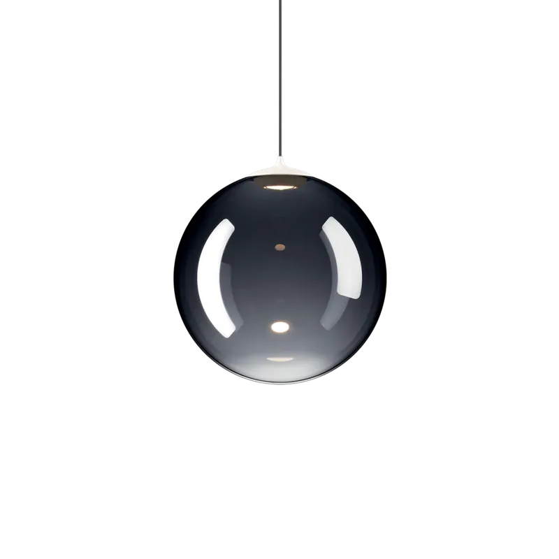 Lodes Random Solo 23, závěs z kouřového foukaného skla, 1x3W LED 3000K, prům.23cm Top Prodej