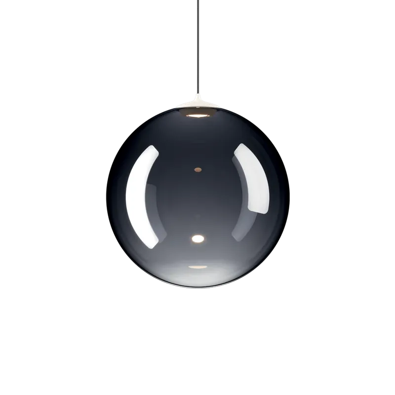 Originální Lodes Random Solo 28, závěs z kouřového foukaného skla, 1x3W LED 3000K, prům.28cm