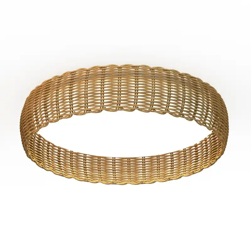 Značkový Mantra Kilimanjaro, ratanové stropní svítidlo LED 36W 2700K/4000K/5000K, průměr 43,5cm