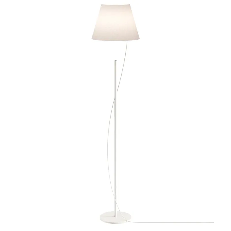 Lodes Hover, bílá designová stojací lampa s dotykovým ovládáním, 6W LED 2700K, výška 149,2cm Bezpečná Platba