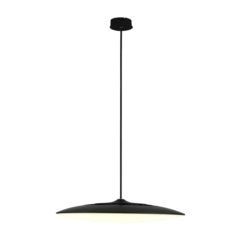 Jen Po Omezenou Doba Mantra Slim, černé závěsné svítidlo LED 50W 4000K, průměr 46cm