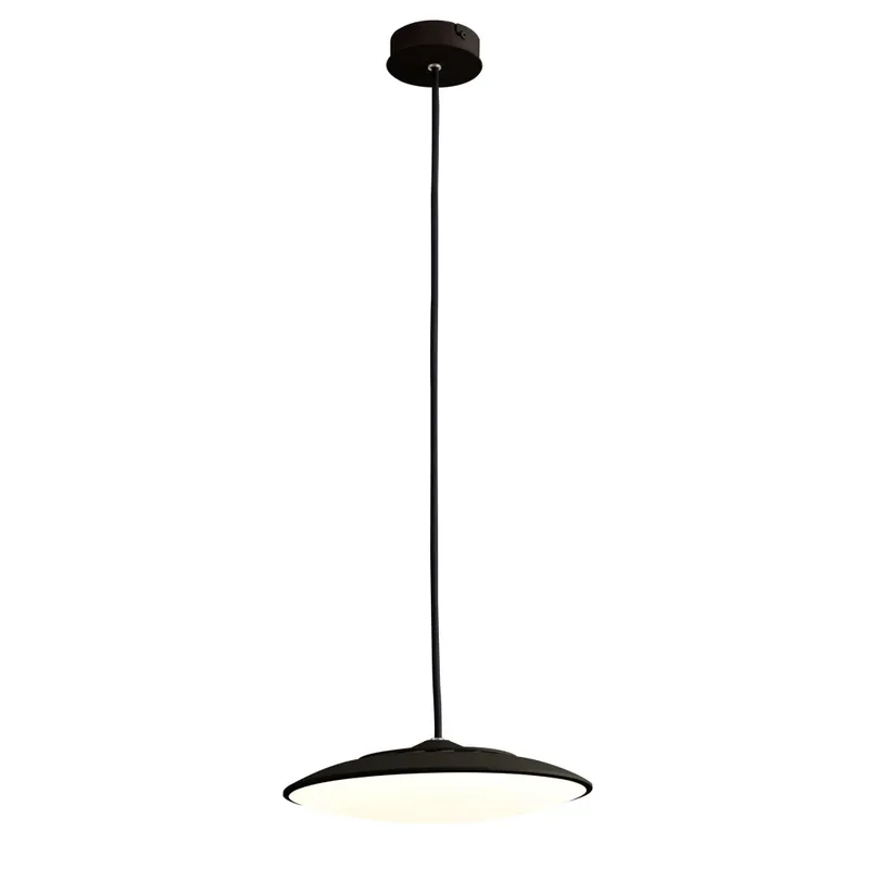 Nejprodávanější Mantra Slim, černé závěsné svítidlo LED 16W 3000K, průměr 25cm
