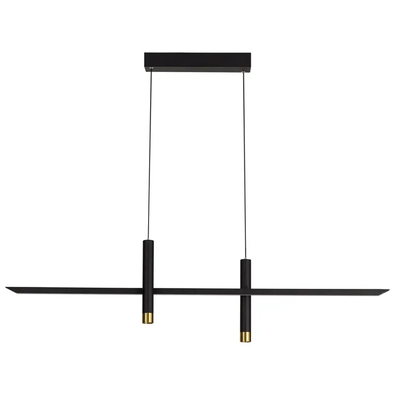 Mantra Esparta, moderní závěsné svítidlo LED 30W 3000K černá/zlatá, délka 103cm Super Cena