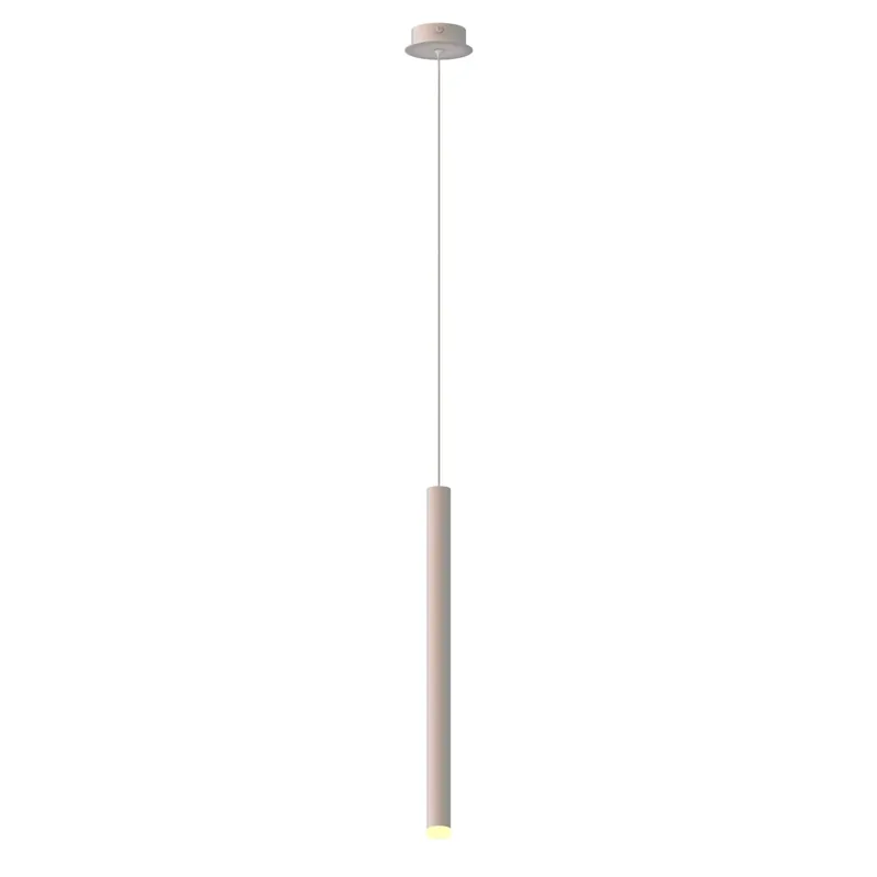 Poslední Šance Mantra Cala, bílé závěsné svítidlo LED 6W 3000K, Ø3,5 x 53cm