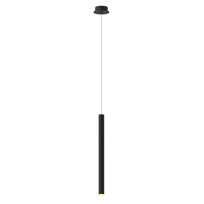 Bezpečná Platba Mantra Cala, černé závěsné svítidlo LED 6W 3000K, Ø3,5 x 53cm