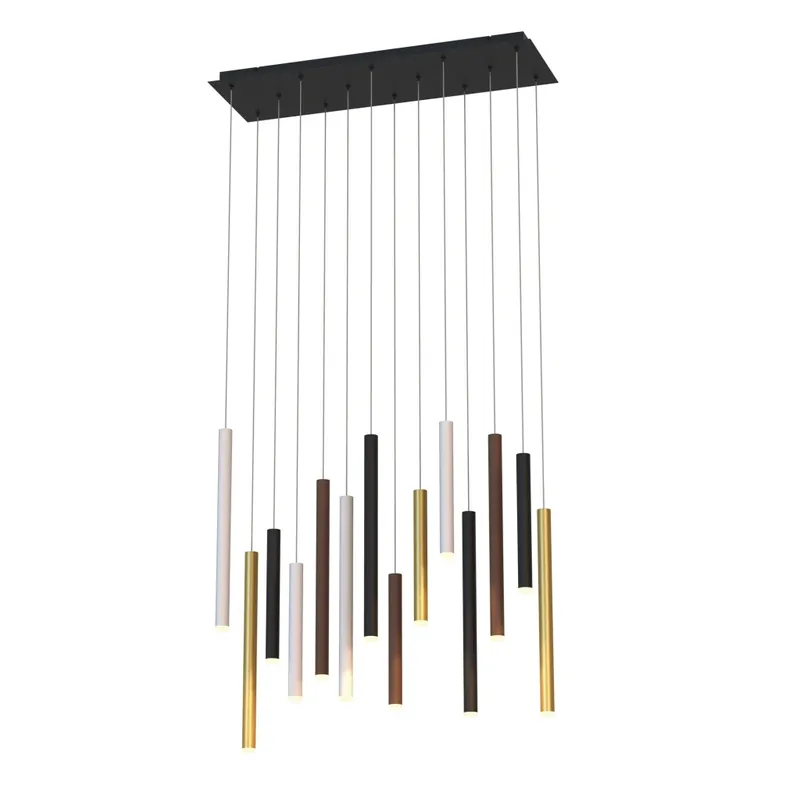 Kup Teď Mantra Cala, závěsné svítidlo 14x 6W LED 3000K bílá/černá/zlatá/corten, 30x90cm