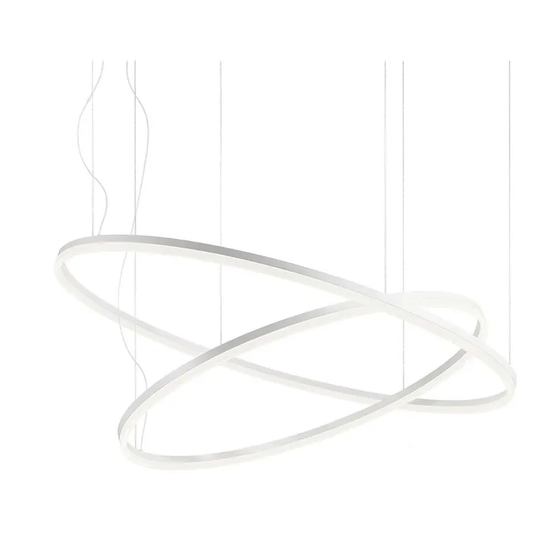 Redo Orbit direct, závěsné kruhové svítidlo, 40,5+68W LED 4000K, stmívatelné TRIAC bílá, prům. 60+100cm Super Cena