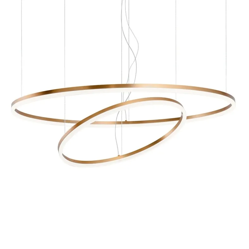 Odeslání Ihned Redo Orbit direct, závěsné kruhové svítidlo, 40,5+68W LED 4000K, stmívatelné DALI bronz, prům. 60+100cm