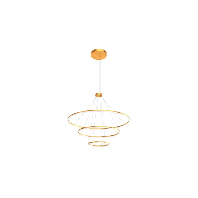 Redo Orbit direct, závěsné kruhové svítidlo, 151W LED 4000K stmívatelné TRIAC , bronz, prům. 40+80+120cm Expresní Doručení