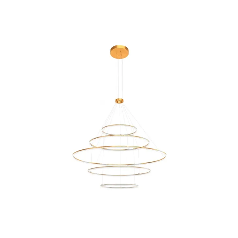 Redo Orbit direct, závěsné kruhové svítidlo, 286W LED 4000K stmívatelné TRIAC , bronz, prům. 150+100+100+60+60cm Aktuální