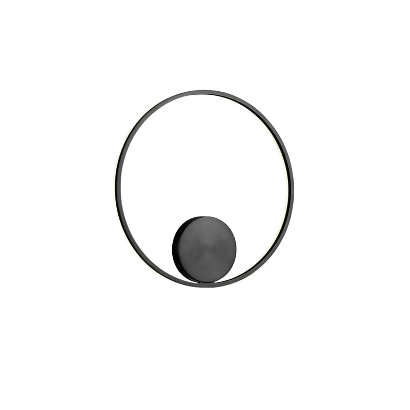 Redo Orbit indirect, nástěnné/stropní kruhové svítidlo, 42W LED 3000K stmívatelné TRIAC, černá, prům. 60cm Víkendová Akce