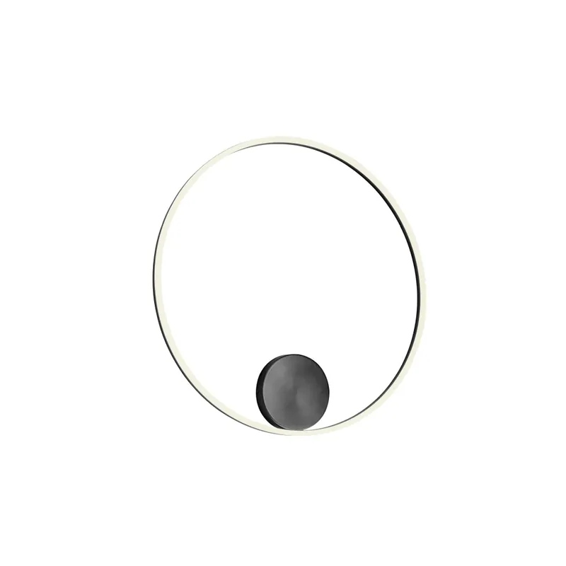 Redo Orbit direct, nástěnné/stropní kruhové svítidlo, 55W LED 3000K stmívatelné TRIAC, černá, prům. 80cm Víkendová Akce