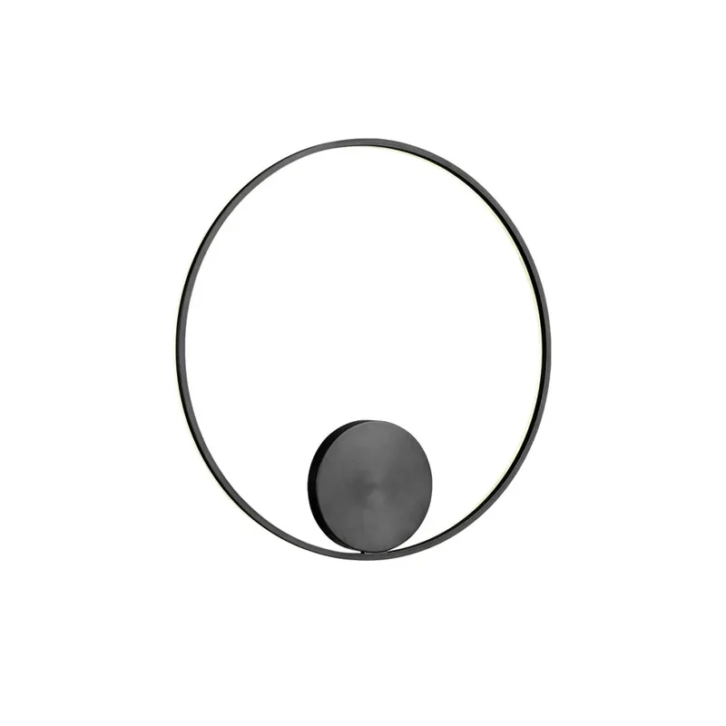 Redo Orbit indirect, nástěnné/stropní kruhové svítidlo, 55W LED 3000K stmívatelné TRIAC, černá, prům. 80cm Poslední Šance