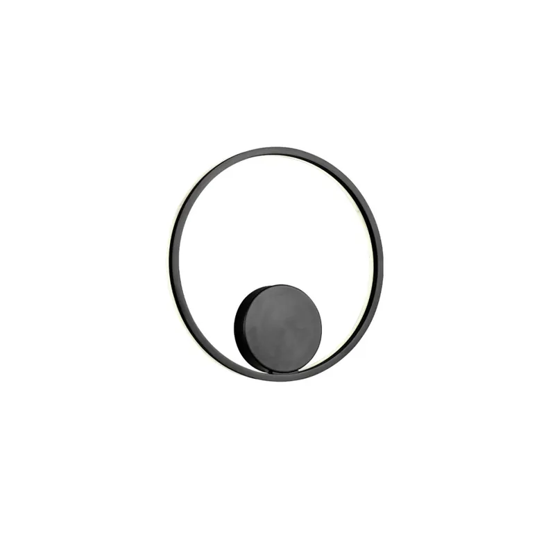 Originální Redo Orbit indirect, nástěnné/stropní kruhové svítidlo, 26W LED 4000K stmívatelné TRIAC, černá, prům. 40cm
