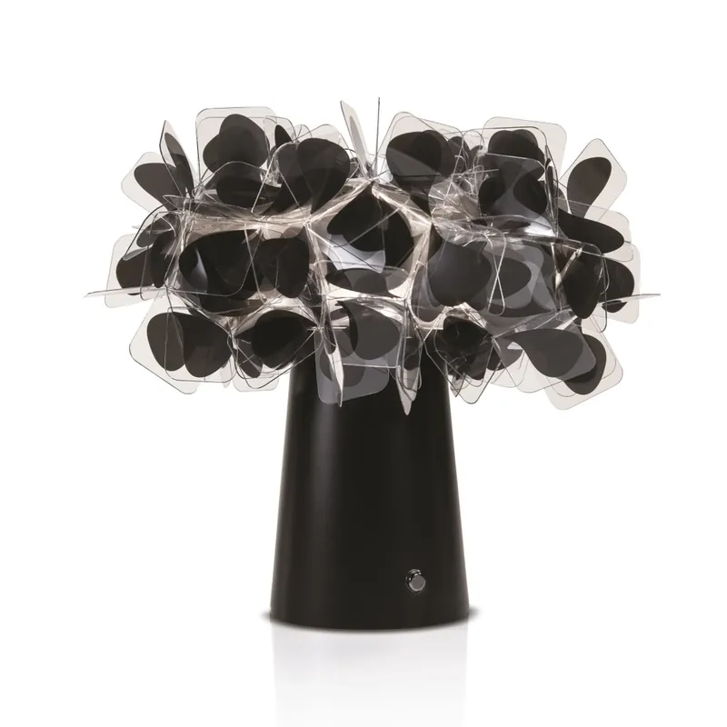 Bezpečná Platba Slamp Clizia Mama Non Mama Black Table, stolní designová lampička na baterii, 1,3W LED 2700K, výška 25cm