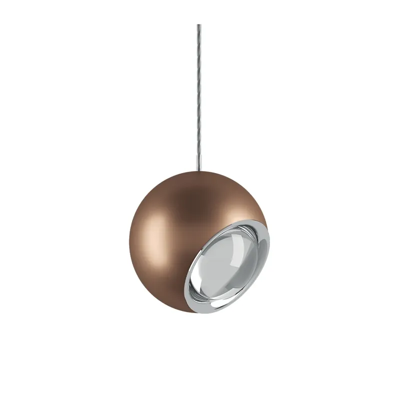 Omezená Nabídka Lodes Spider, hnědé závěsné svítidlo se směrováním světla, 7W LED 2700K stmívatelné, prům. 13cm