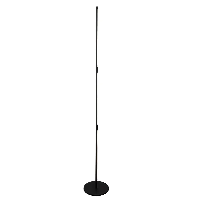Značkový Mantra Torch, černá otočná stojací lampa LED 25W 3000K, výška 171cm