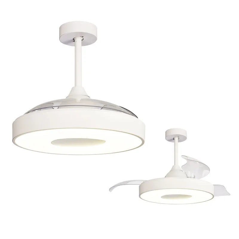 Mantra Coin, rozvinovací ventilátor se svítidlem a dálk. ovladačem, LED 60W 2700-5000K, bílá, průměr 50/106cm Autentický