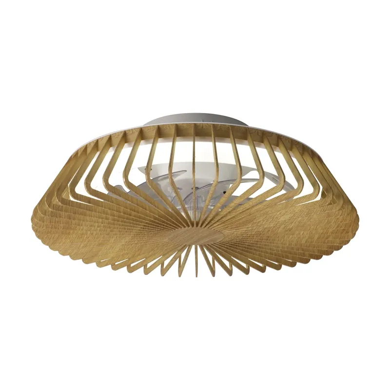 Cenová Bomba Mantra Himalaya Mini, ventilátor se svítidlem LED 70W 2700-5000K, dálkový ovladač, dřevěná, průměr 53cm
