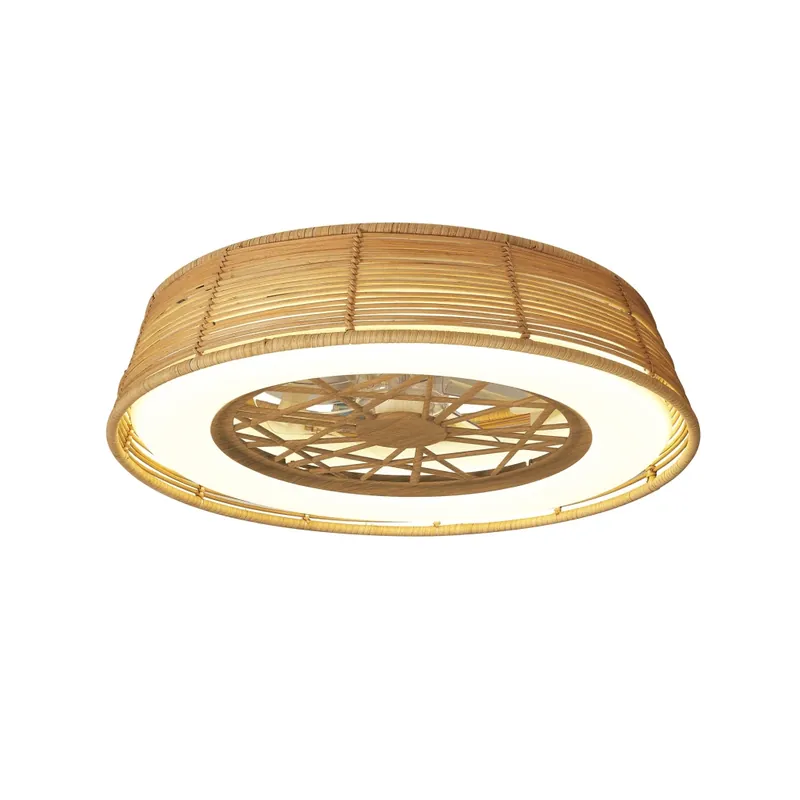 Mantra Indonesia Mini, ratanový ventilátor se svítidlem LED 55W 2700-5000K, dálkový ovladač, průměr 56cm, IP44 Přímo Od Výrobce