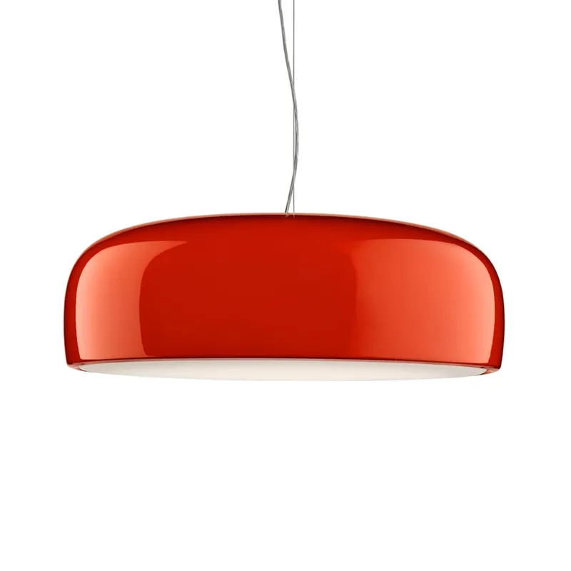 Flos Smithfield S, červené závěsné svítidlo, 4x70W E27, prům. 60cm Ověřený