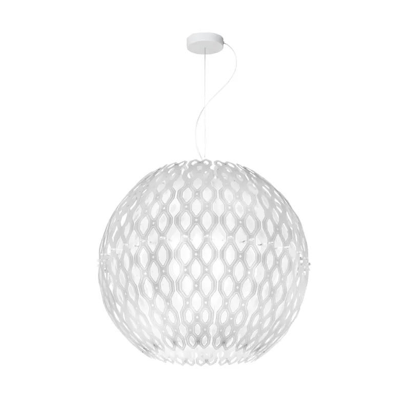 Slamp Charlotte Globe, bílé designové závěsné svítidlo, 4xE27, průměr 60cm Pouze Dnes
