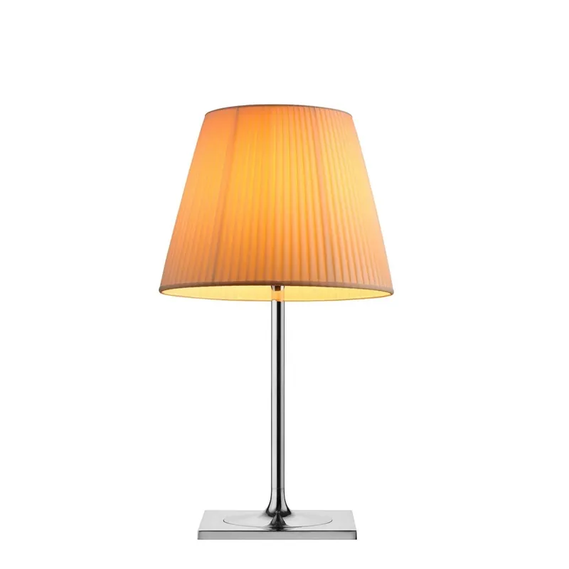 Hit Sezóny Flos KTribe T2, designová stolní lampa se stmívačem, 1x105W E27, světle hnědý textil, výška 69cm