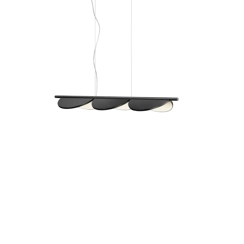 Flos Almendra S3, závěsné svítidlo, antracitová, 45W 2700K stmívatelné, 128cm Výprodej