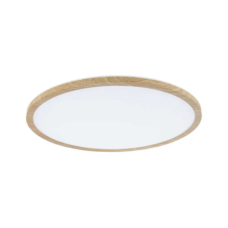 Vrácení Zdarma Paulmann Atria Shine, stropní svítidlo s korónou, 22W LED 3000K, průměr 42cm, dřevěný vzhled, IP44