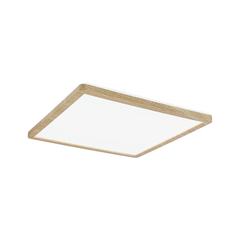 Autentický Paulmann Atria Shine, stropní svítidlo s korónou, 16W LED 4000K, 29,3x29,3cm, dřevěný vzhled, IP44