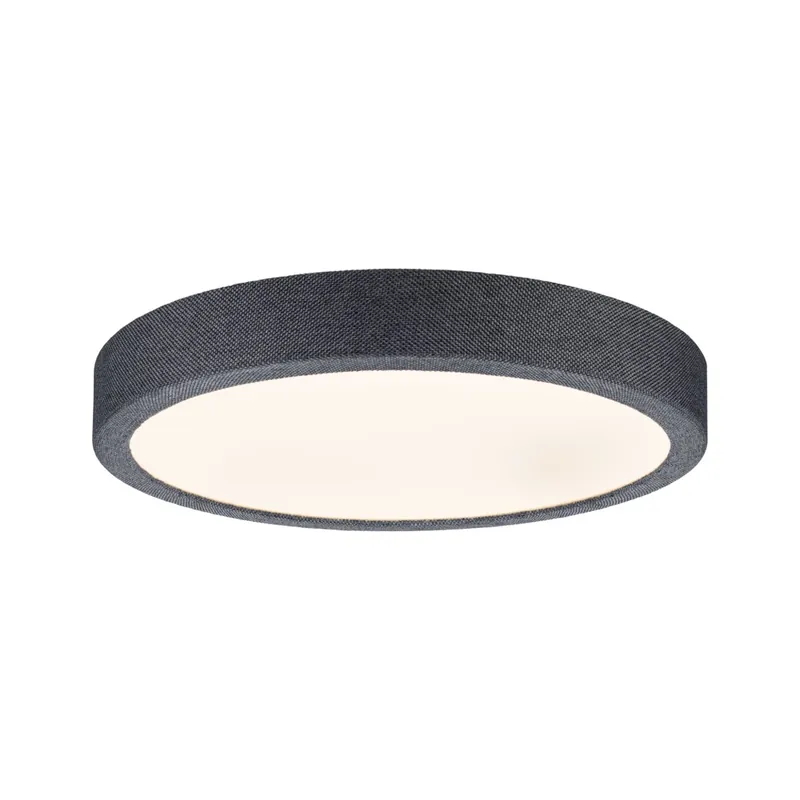 Horká Nabídka Paulmann Cosara, textilní stropní svítidlo s korónou, 15W LED 3000K, průměr 30cm, tmavě šedá, IP44