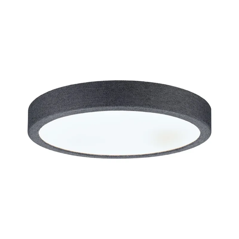 Paulmann Cosara, textilní stropní svítidlo s korónou, 15W LED 4000K, průměr 30cm, tmavě šedá, IP44 Levný