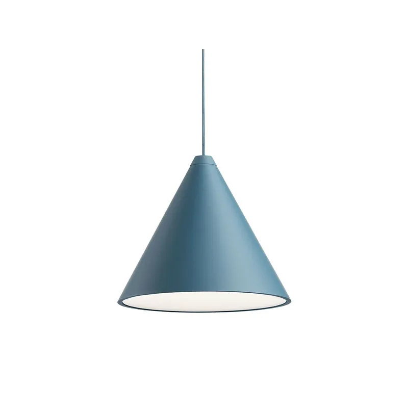 Flos String Light Cone head, svítidlo s 12m dlouhým kabelem, 21W LED 2700K, dotykové ovládání + bluetooth, modrá, prům. 19cm Autentický