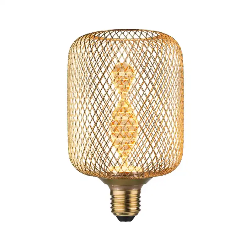 Paulmann Zyl Helix, mosazná dekorativní drátěná žárovka E27 3,5W 1800K, průměr 10cm Tovární Cena