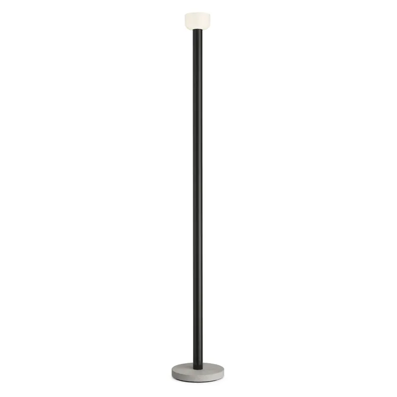 Novinka Flos Bellhop Floor, černá designová stojací lampa se stmívačem, 26W LED 2700K stmívatelná, výška 178cm