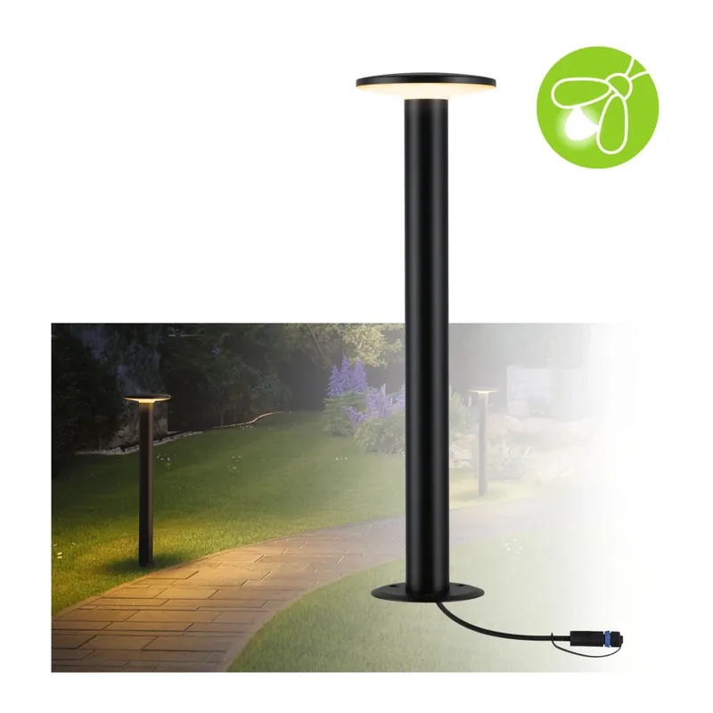 Super Cena Paulmann Plug&Shine Plate, venkovní sloupkové svítidlo 7W LED 2200K, antracit, výška 60cm, IP44